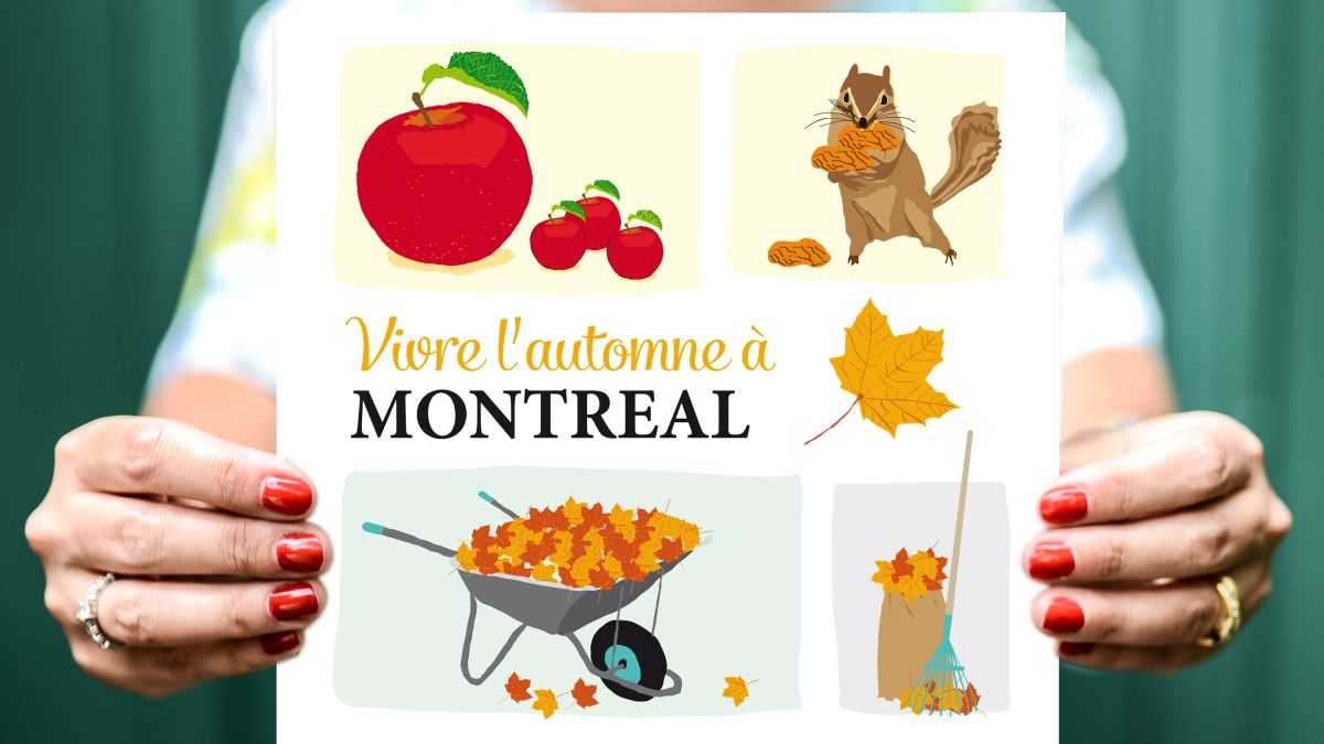 Montréal feeling of fall poster, Lili Graffiti