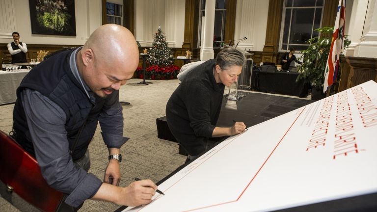 Signature de l'Agenda montréalais 2030