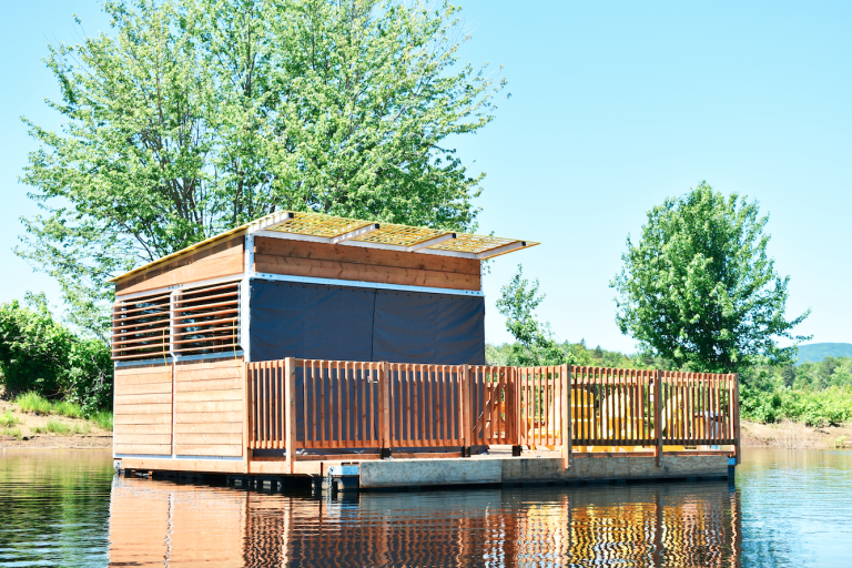 Floating Campsite, Québec City, 2019