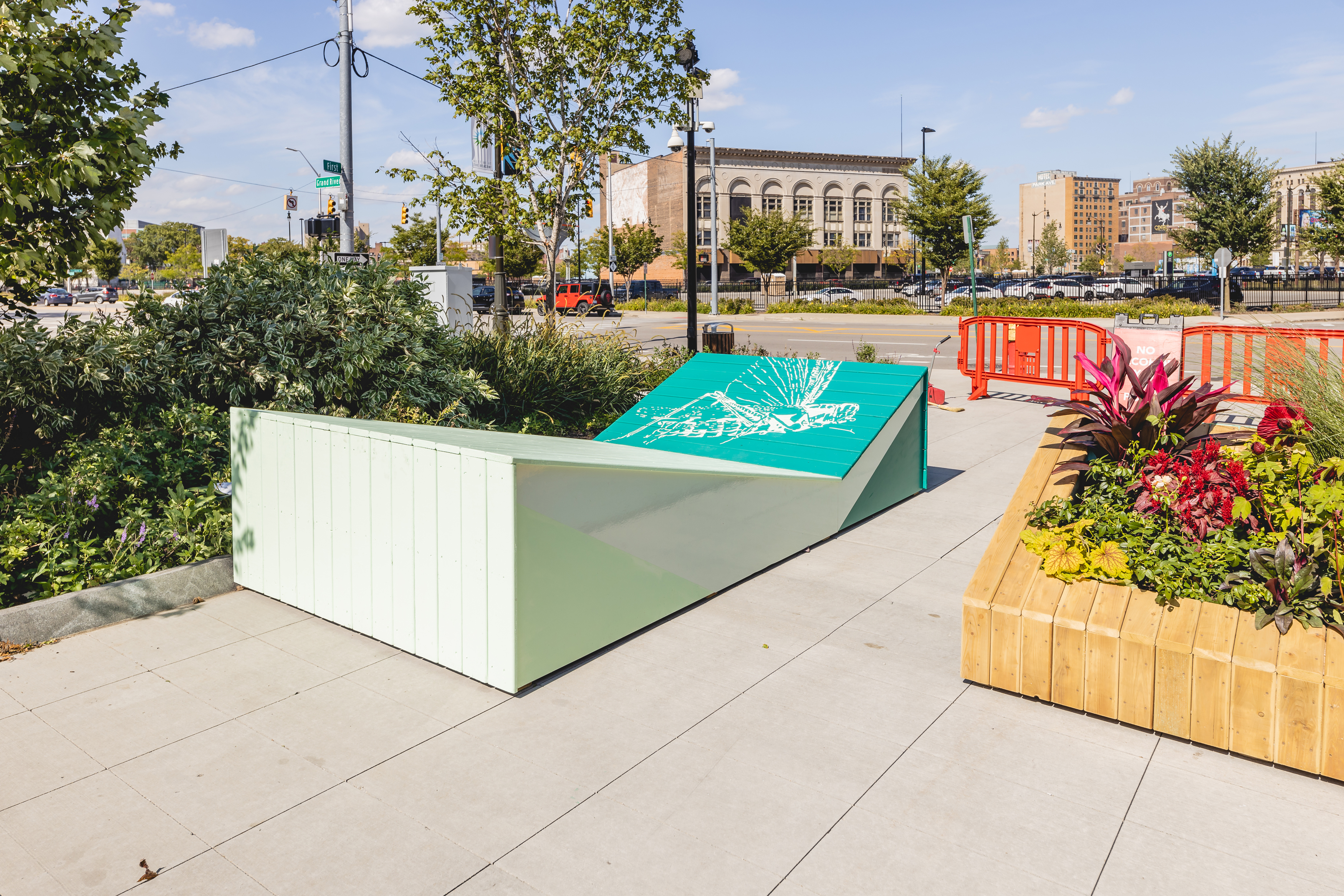 Installation in Detroit of 3Rooms by the Collectif Escargo