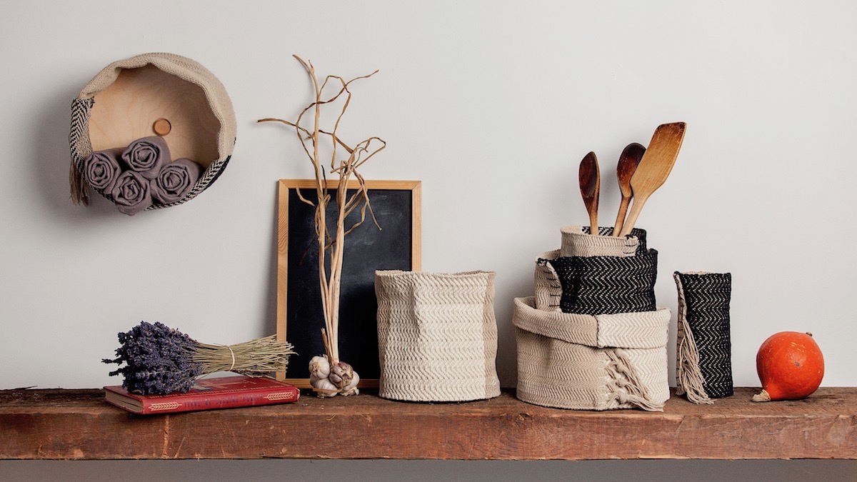 Woven hemp basket collection, Montréal, 2012