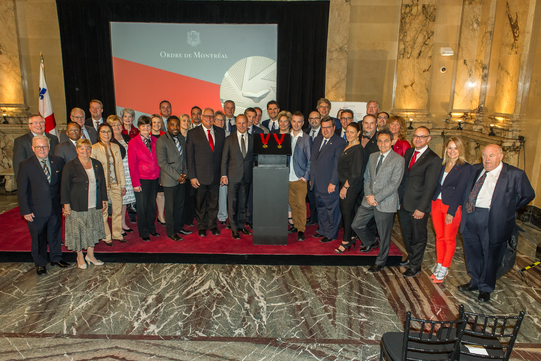 City Council launching the Ordre de Montréal at City Hall on May 17, 2016