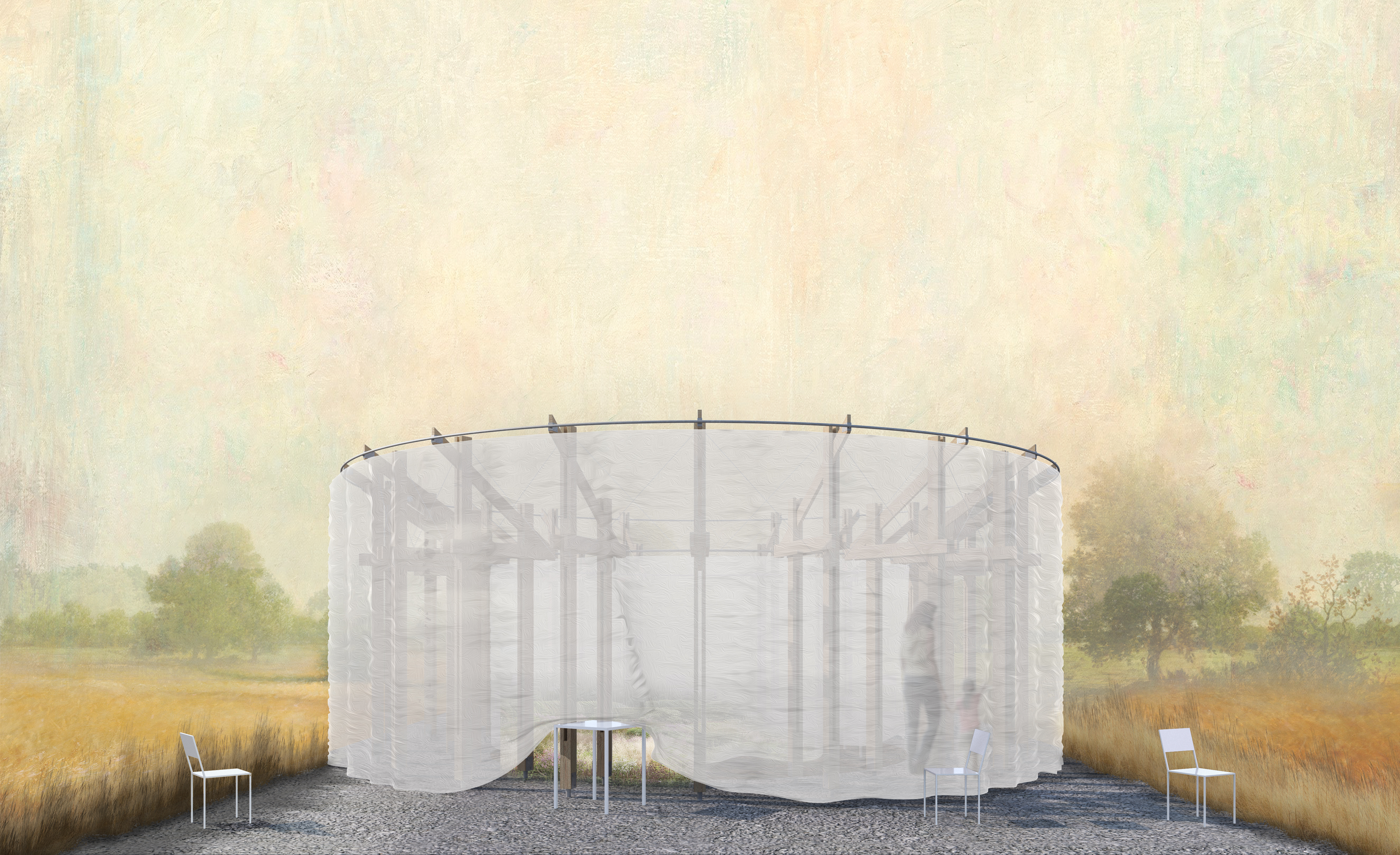 L'espace d'un trait, Jardins de Métis, 2024