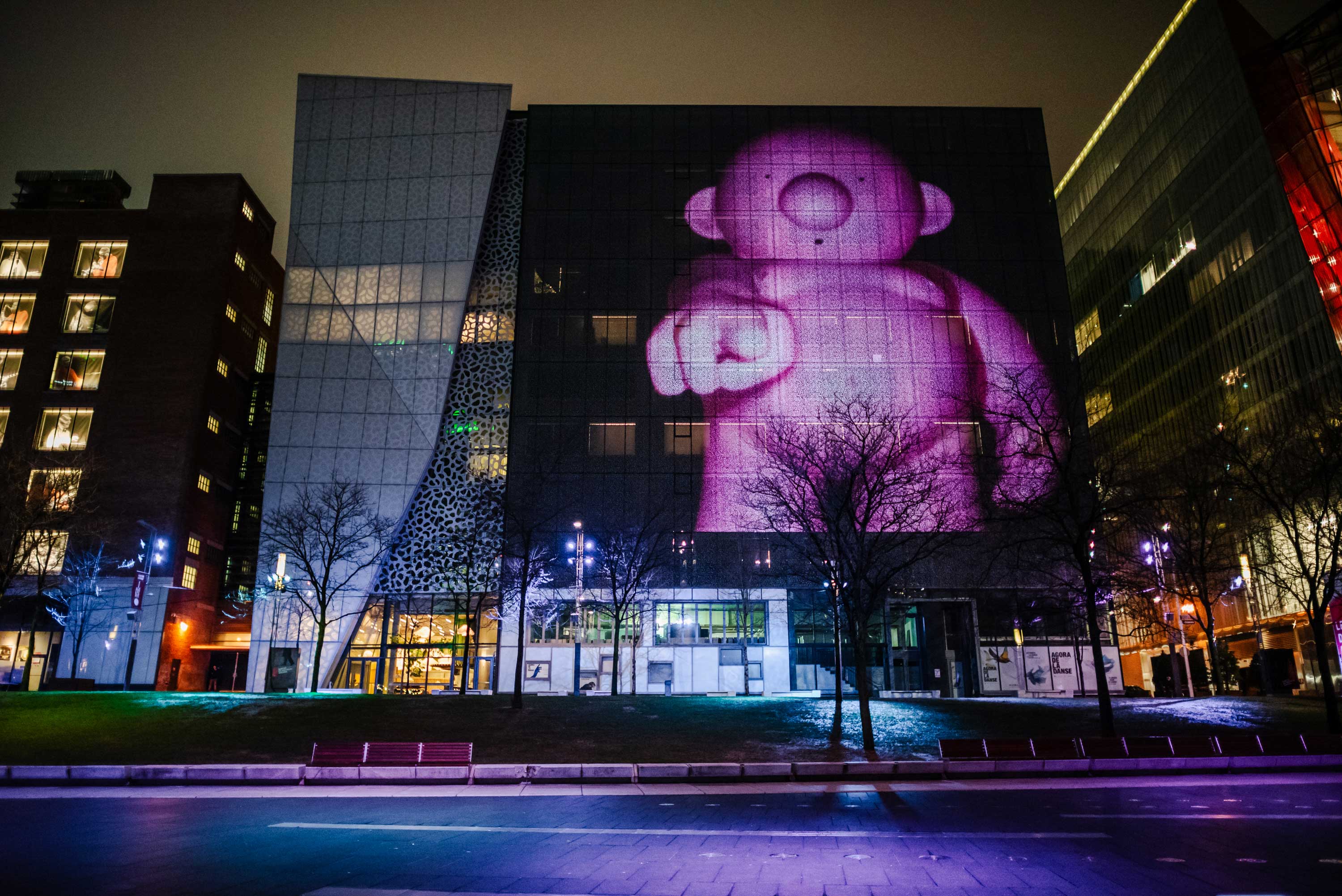 mapping sur un bâtiment