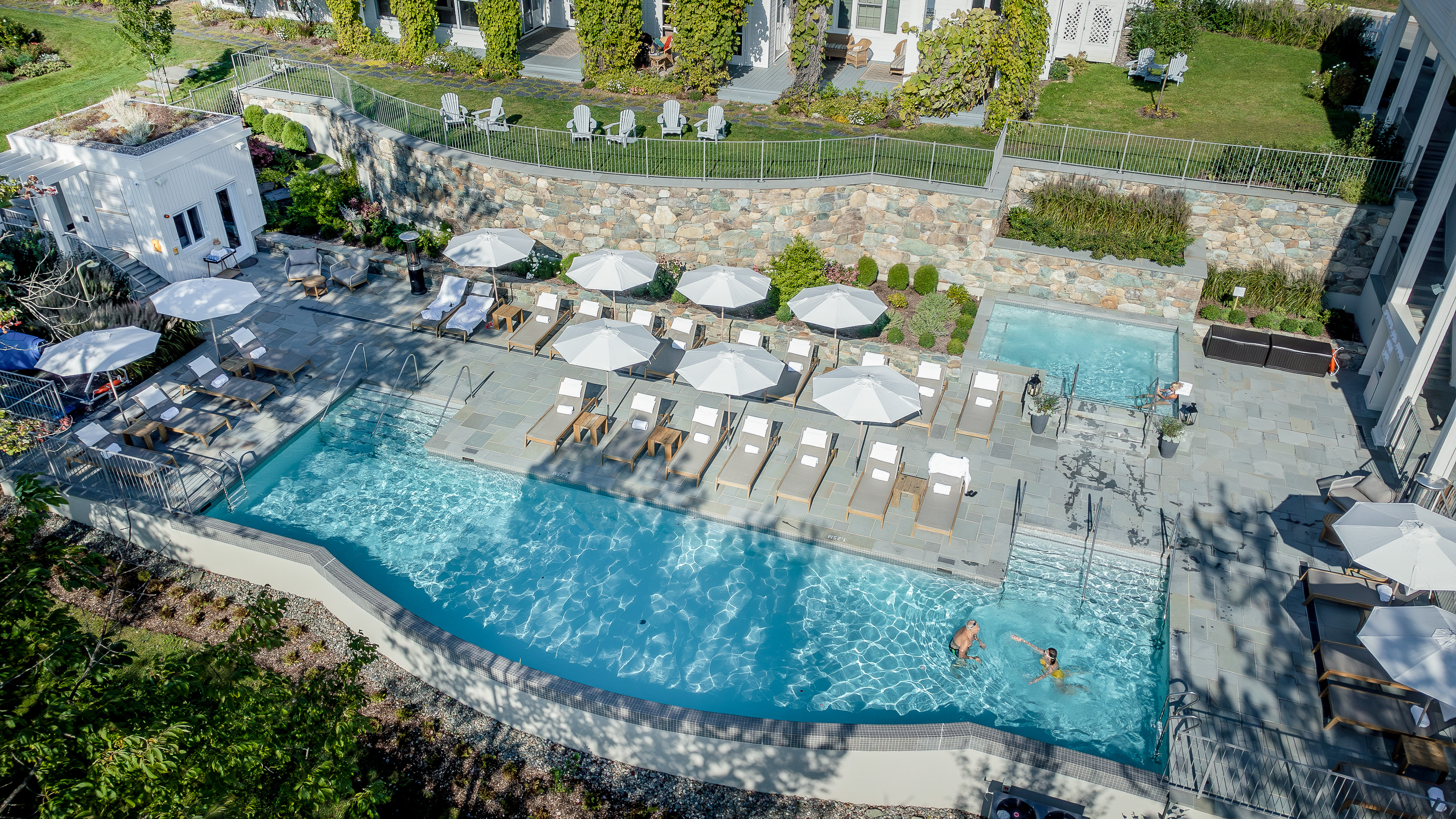 Piscine vue de haut