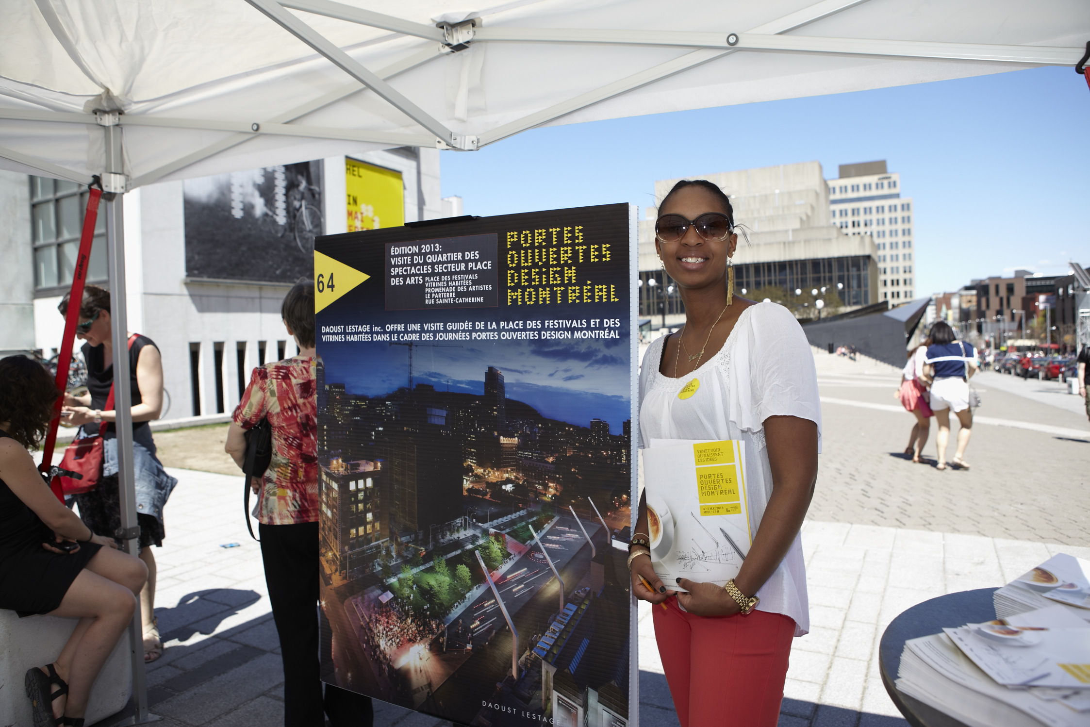 Guided tours of the place des festivals with Daoust Lestage