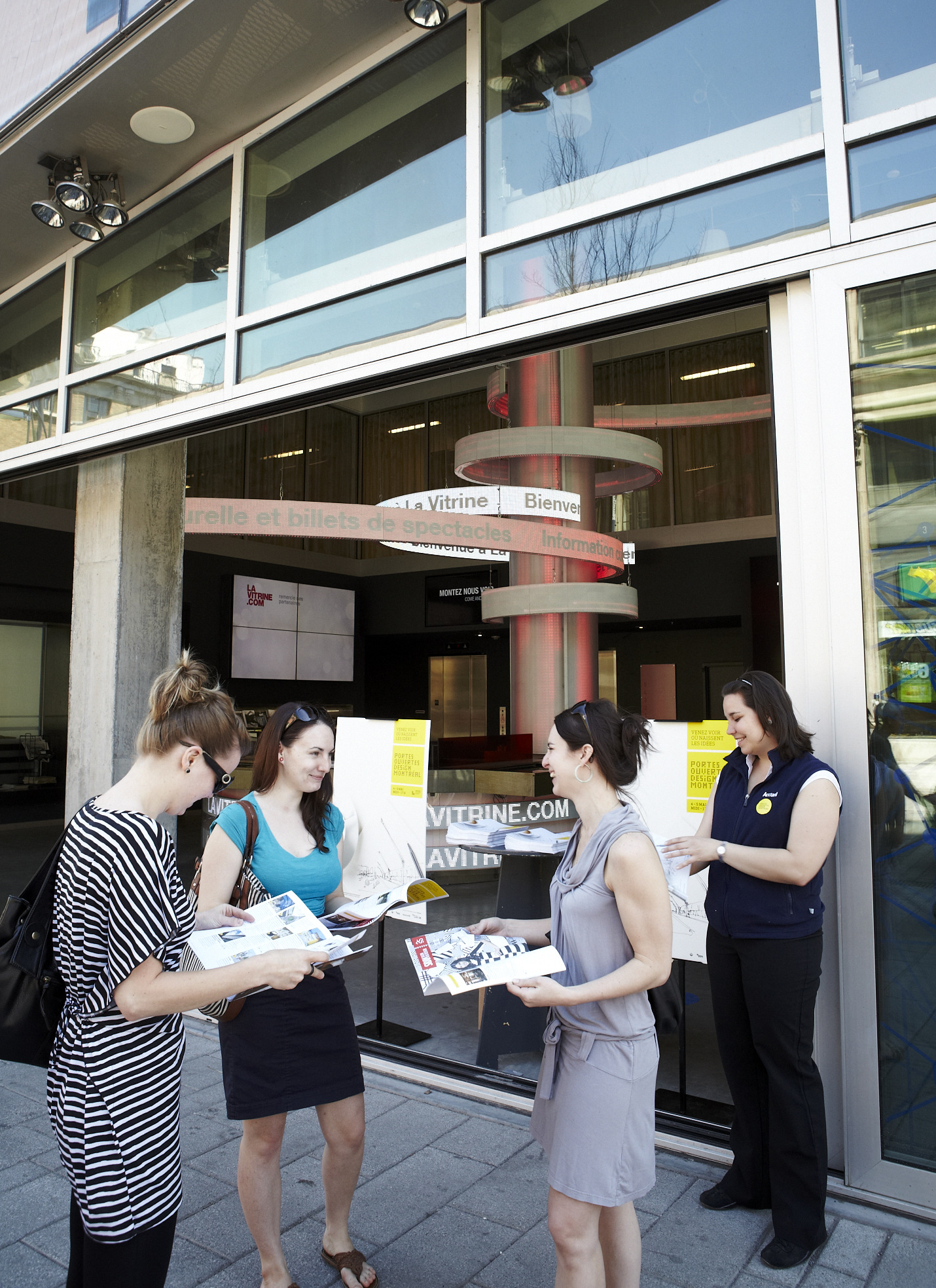 Information centre at La Vitrine