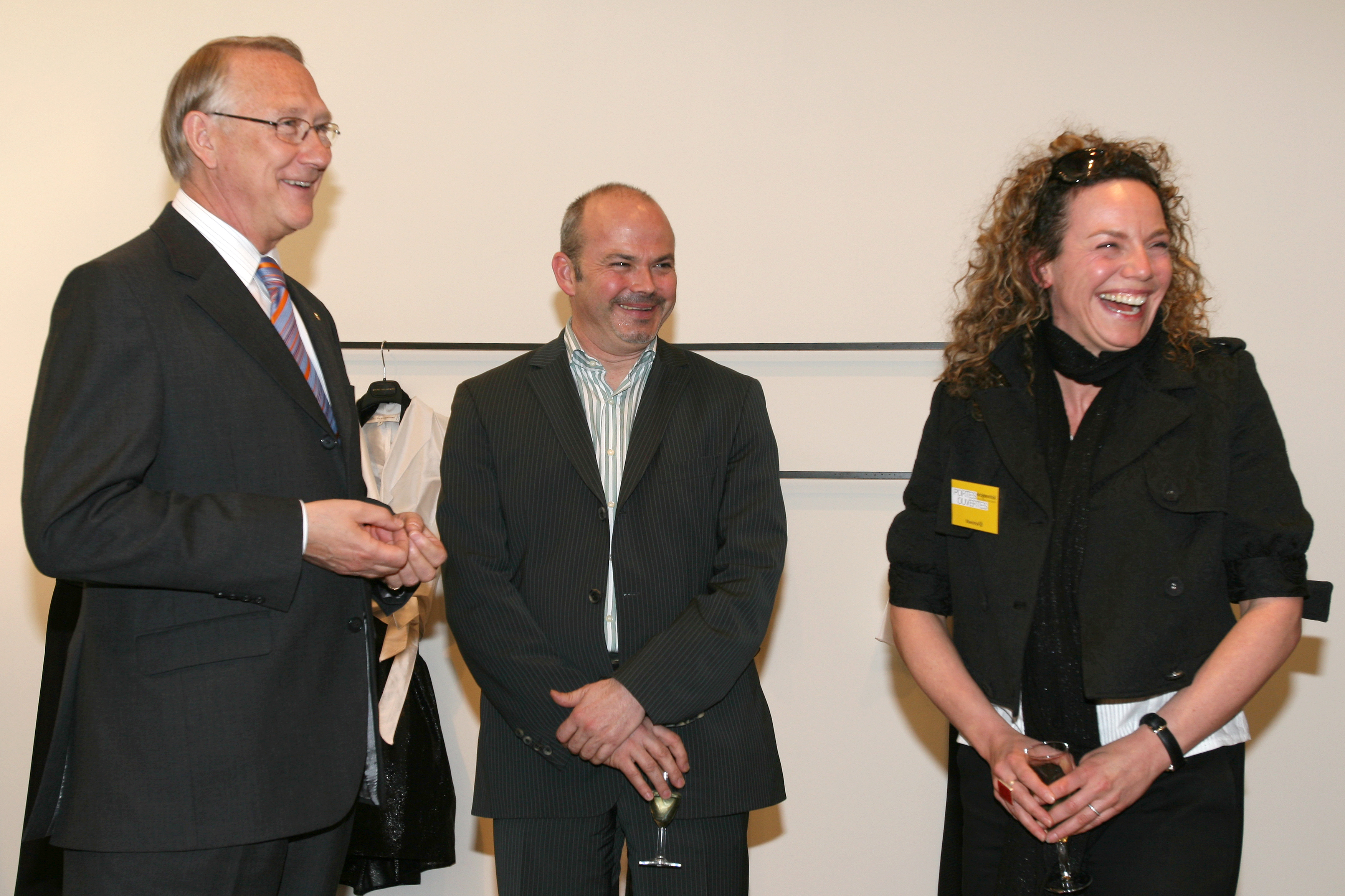 Montréal Mayor, Gérald Tremblay; Designer Michel Desjardins and spokesperson Macha Limonchik