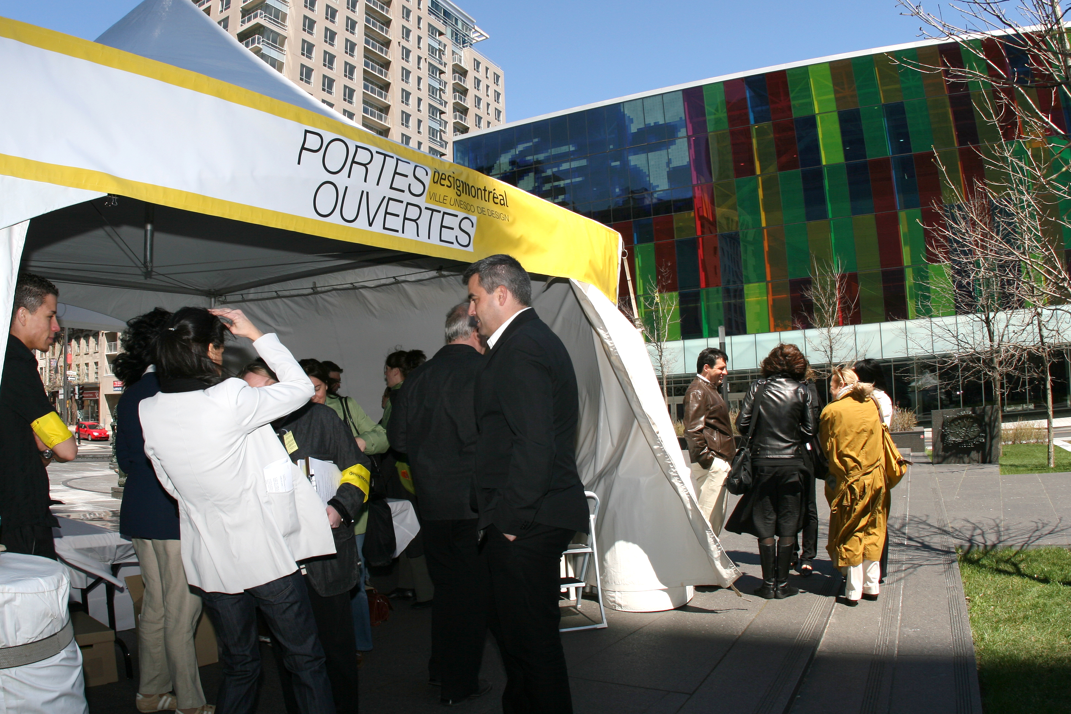 Information center at Place Riopelle