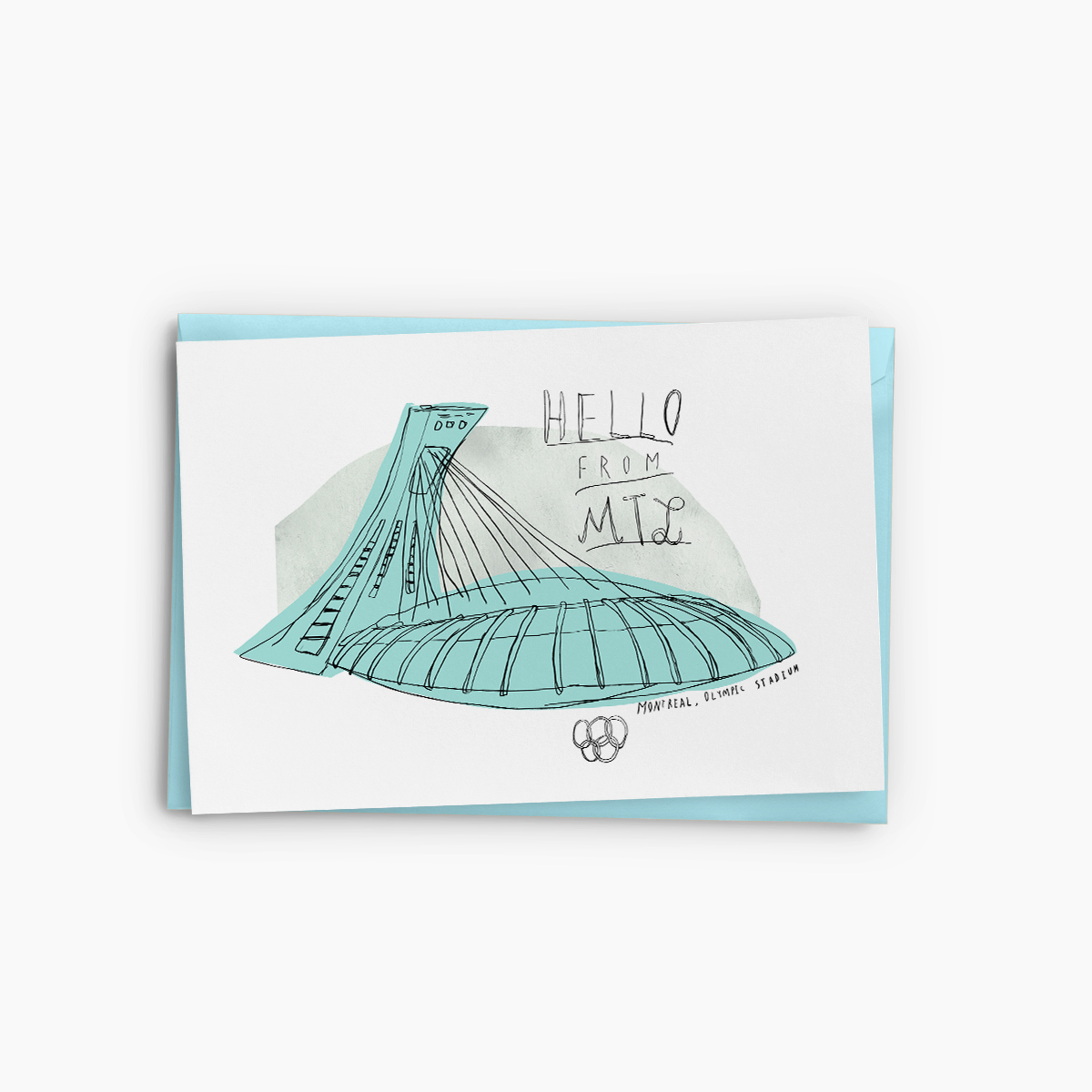 Souvenir de Montréal — Greeting Cards (Stadium)