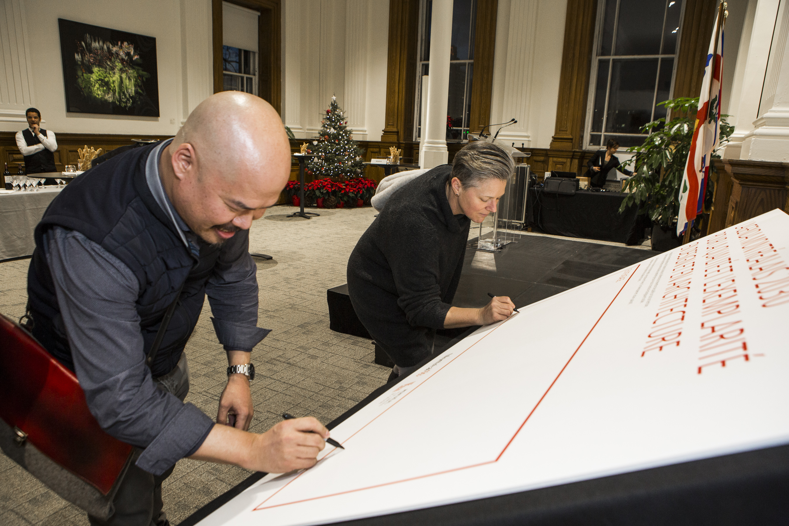 Signature de l'Agenda montréalais 2030