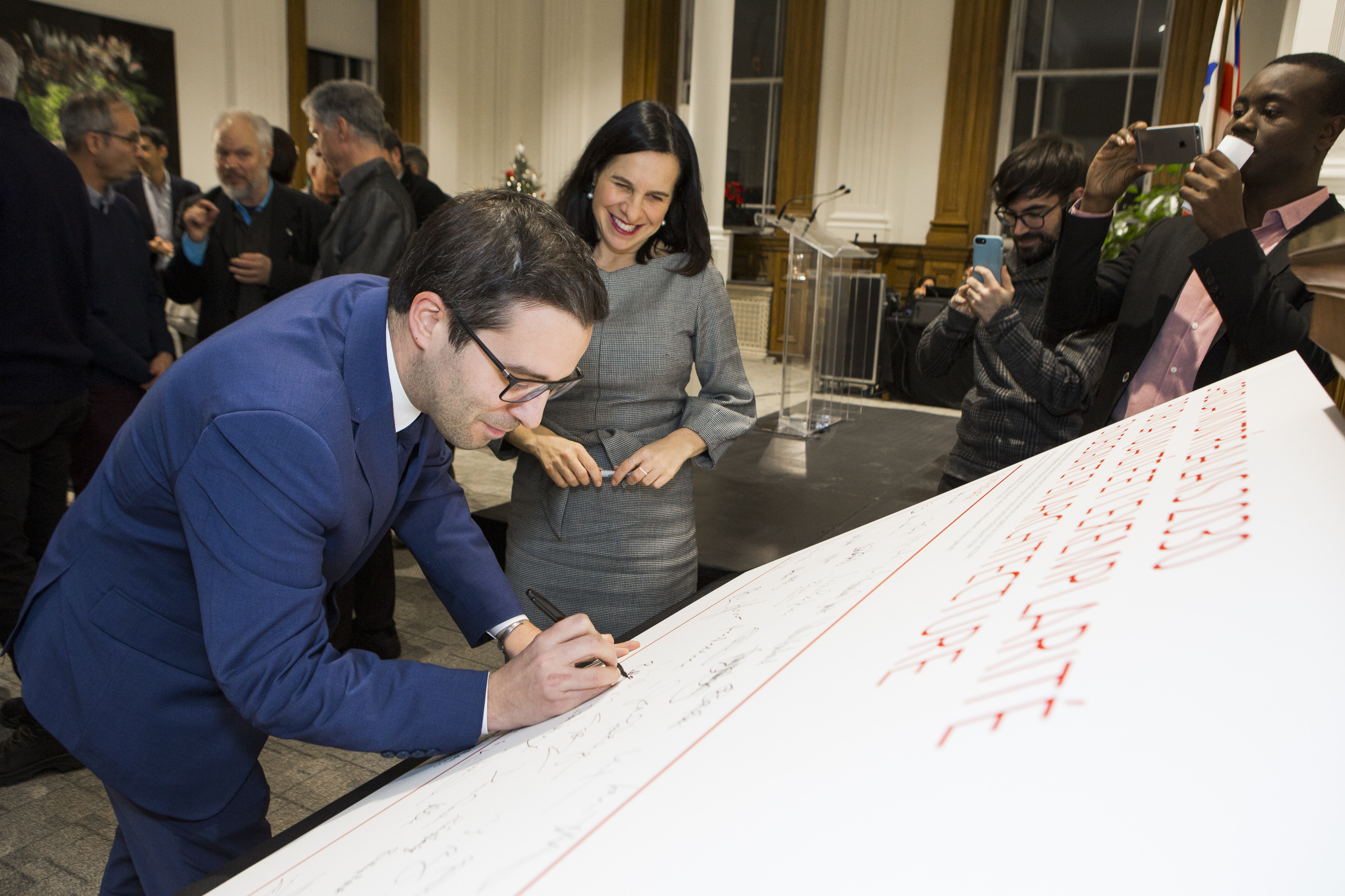 Signature de l'Agenda montréalais 2030