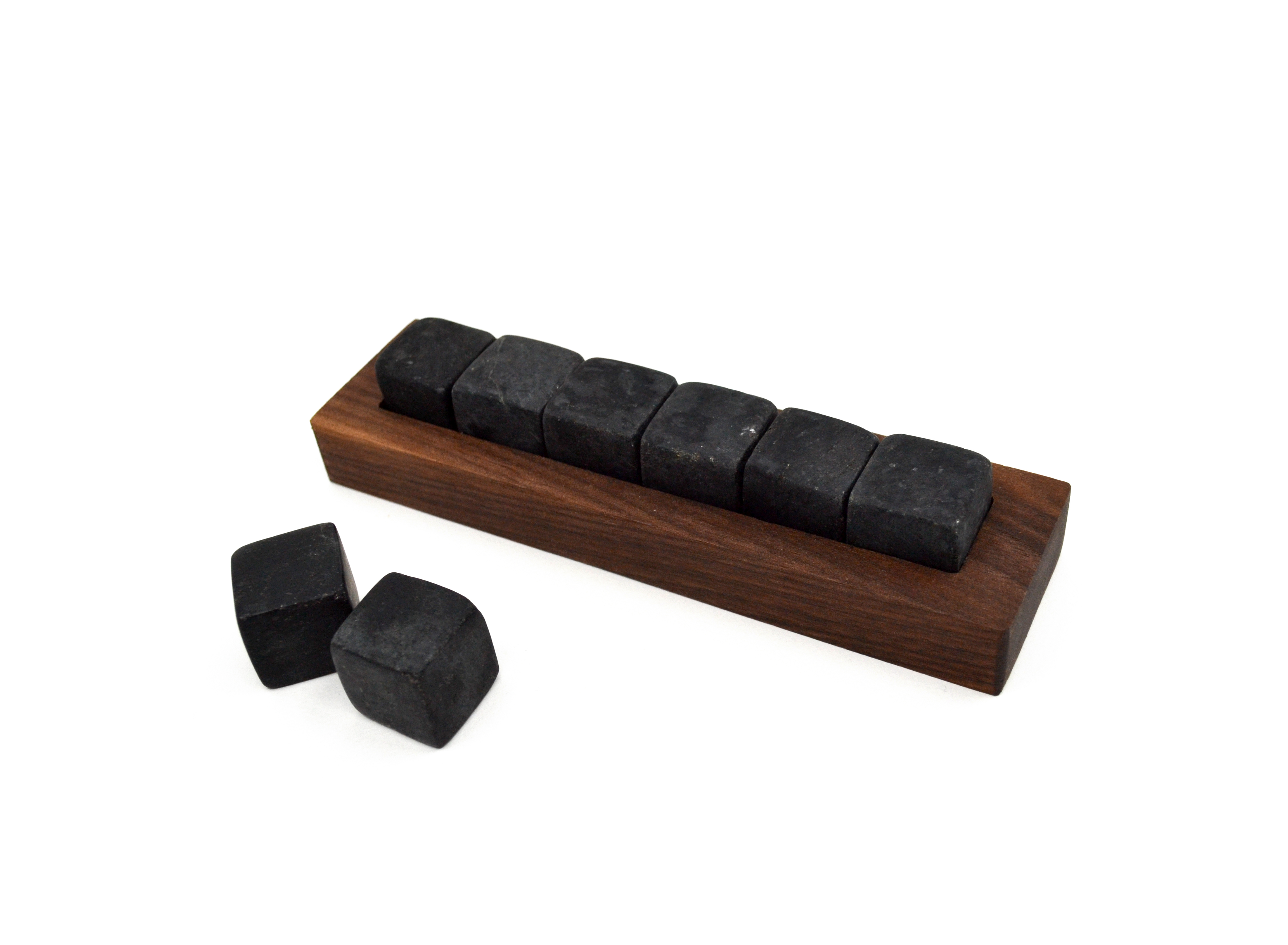 Dark Granulite Whiskey Stone Set