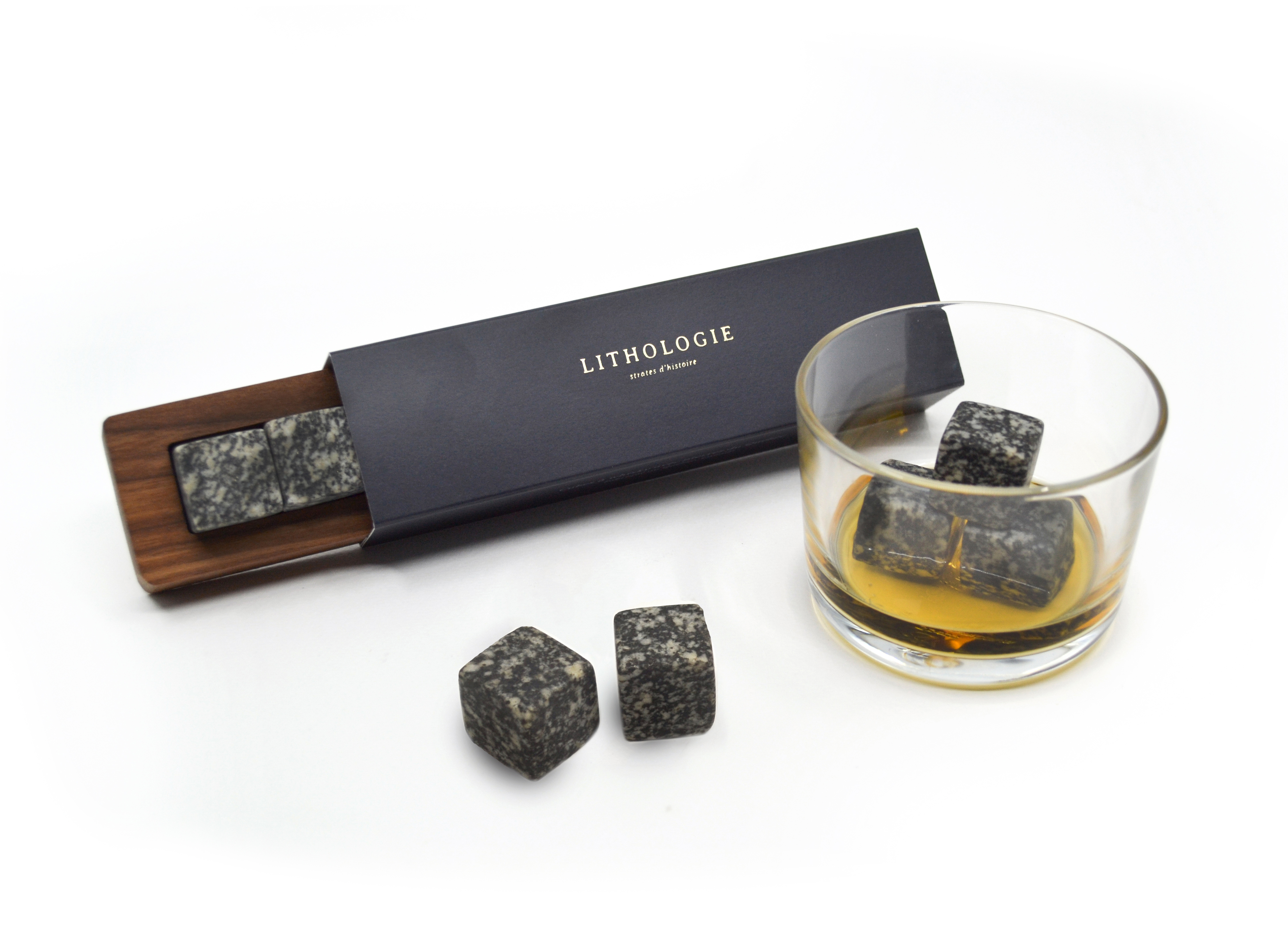 Gabbro Whiskey Stone Set