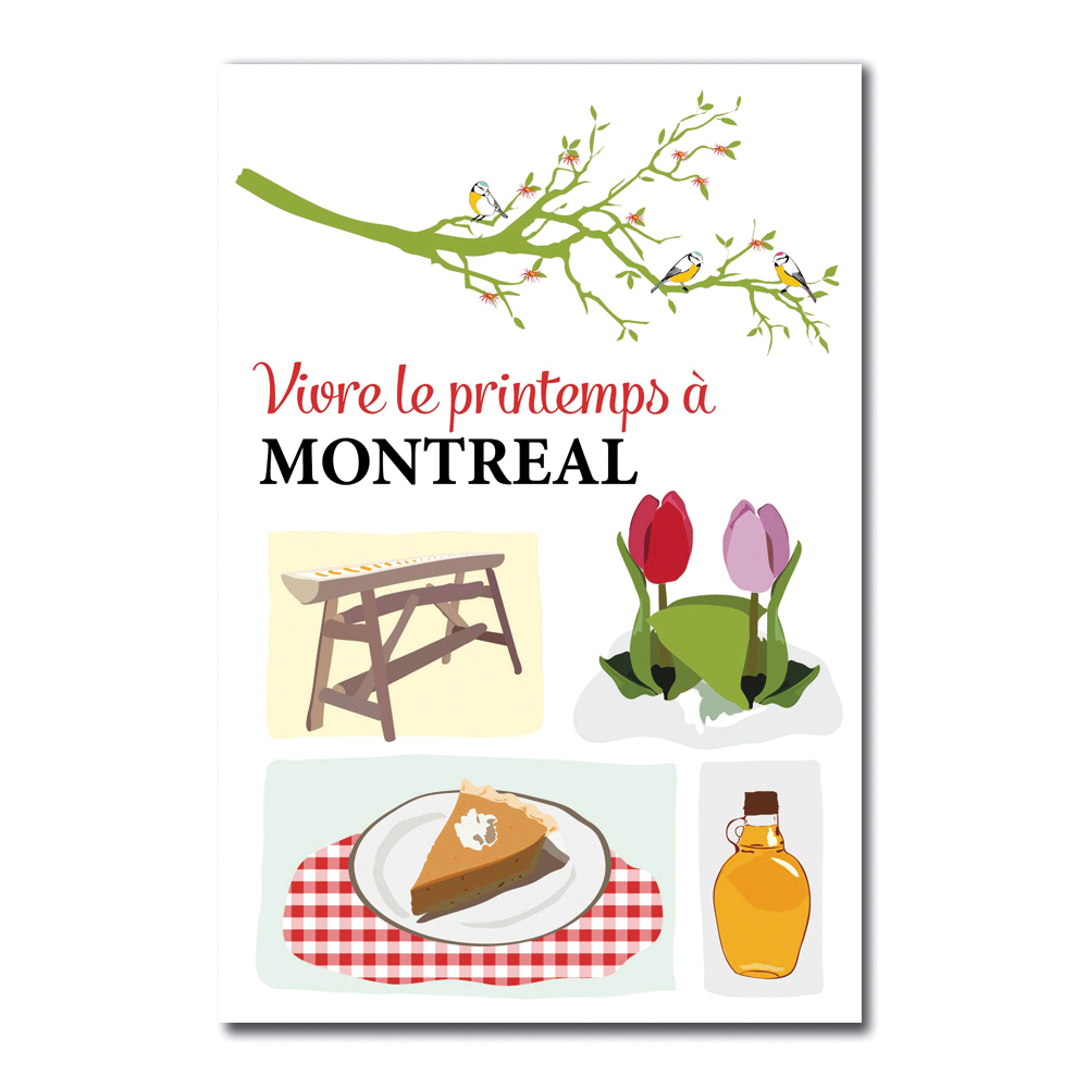 Postcard — Vivre le printemps à Montréal