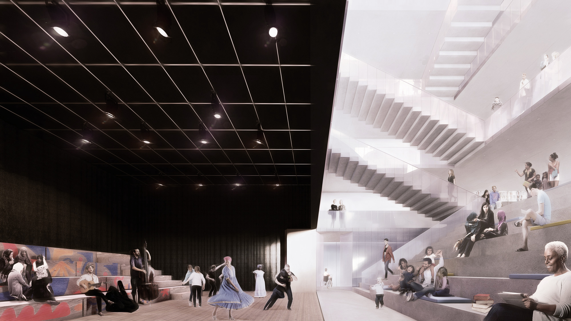 Finalist Proposal, Cœur-Nomade Library and Cultural Centre, 2021