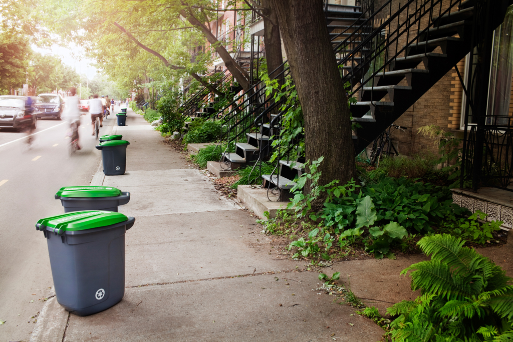 New recycling bin