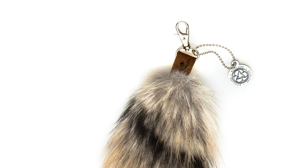 Coyote Fur Keychain