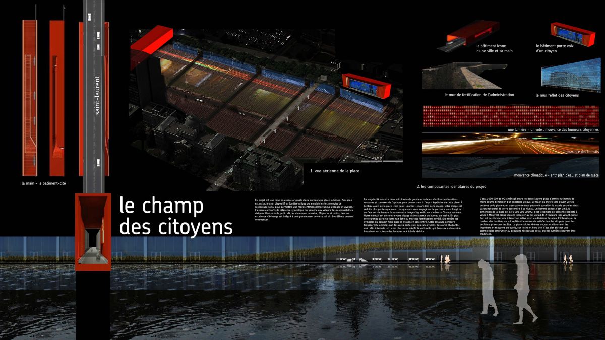 Le champ des citoyens - Boards (detail)