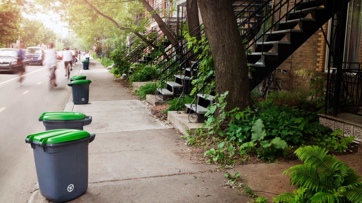 New recycling bin