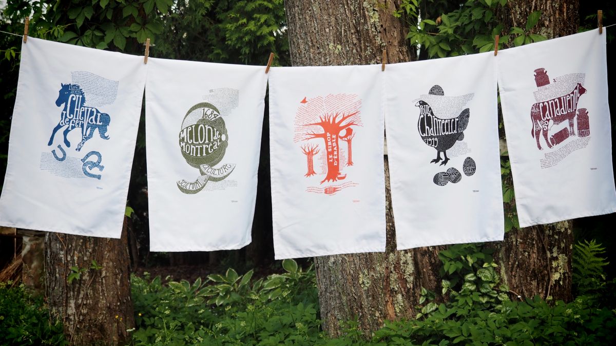 Serie of dish towels, Montreal, 2013 to 2016 Serie of dish towels, Montreal, 2013 to 2016