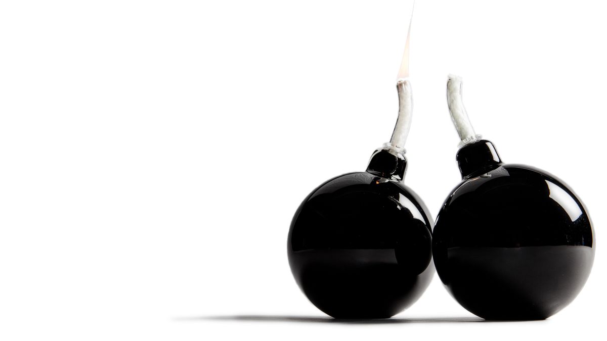 Bomb oil lamp, 2008 Bomb oil lamp, 2008