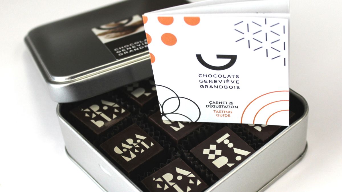 9 chocolates in a metal box, Montreal