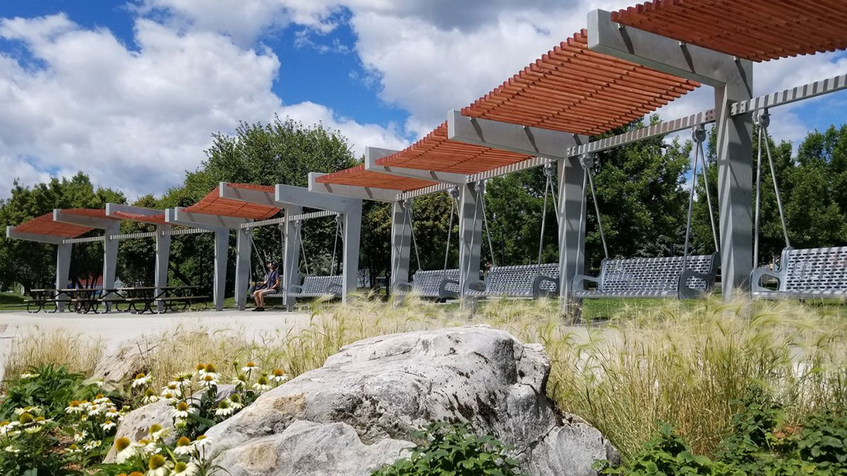 Pergola Parc Champdoré, Montréal, 2017 Pergola Parc Champdoré, Montréal, 2017