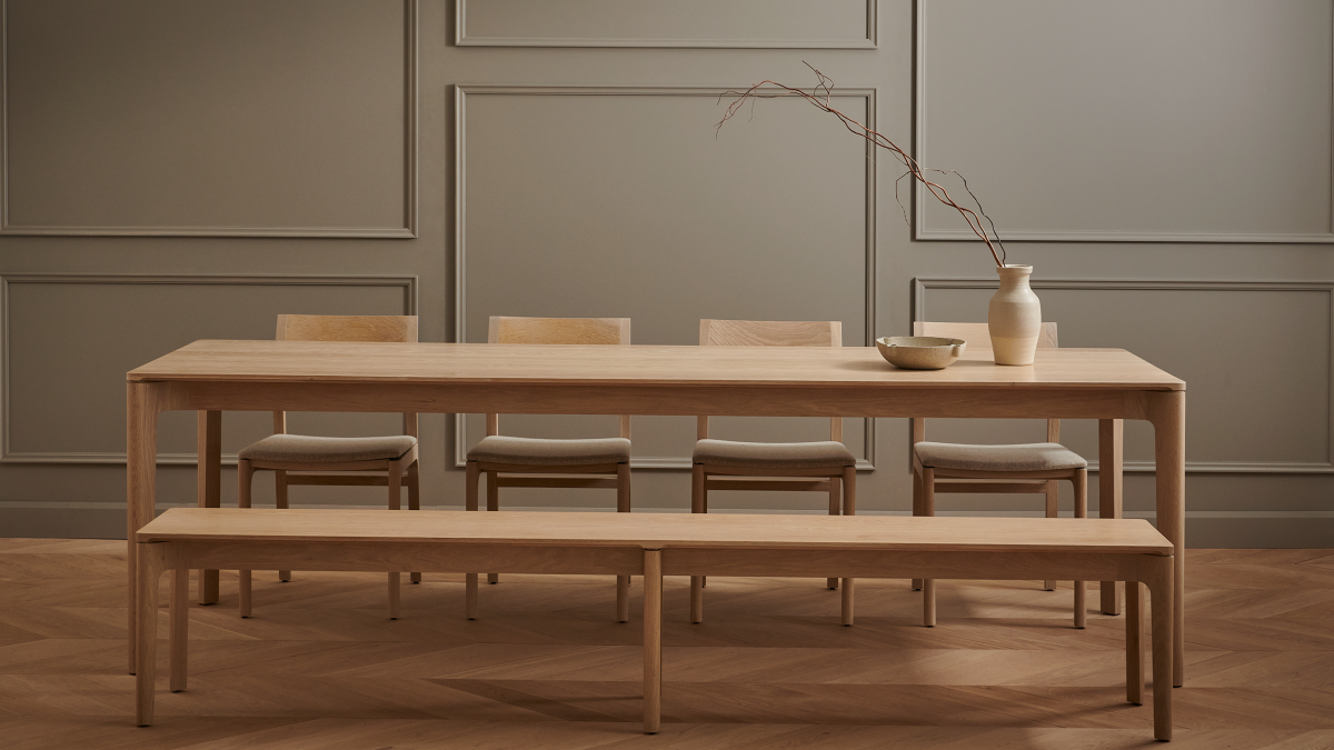 T113 Table, T112 Bench and C205 Chair T113 Table, T112 Bench and C205 Chair