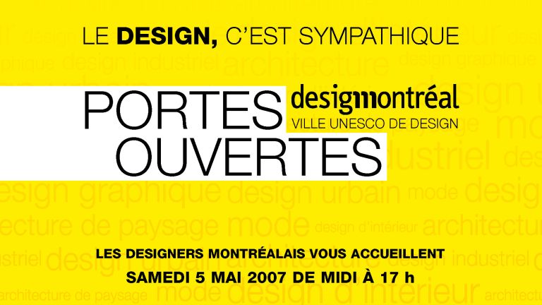 Programme Portes Ouvertes Design Montréal 2007