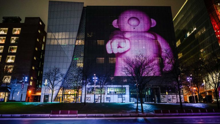 mapping sur un bâtiment