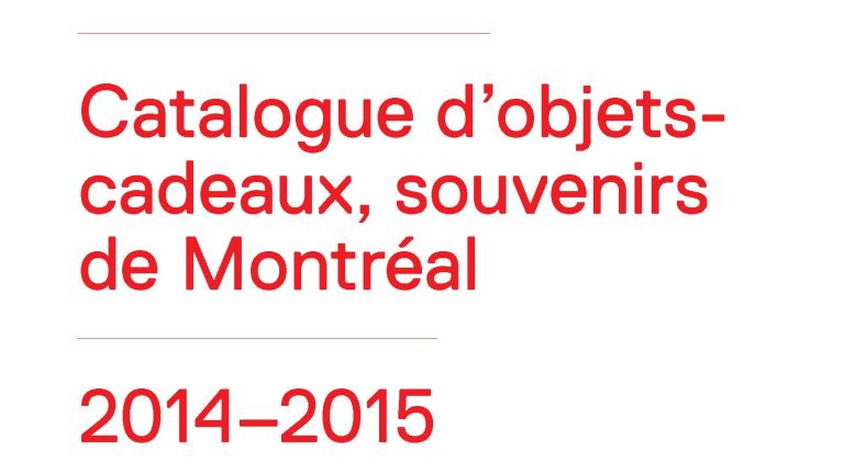 2014-2015 CODE SOUVENIR MONTRÉAL catalogue cover