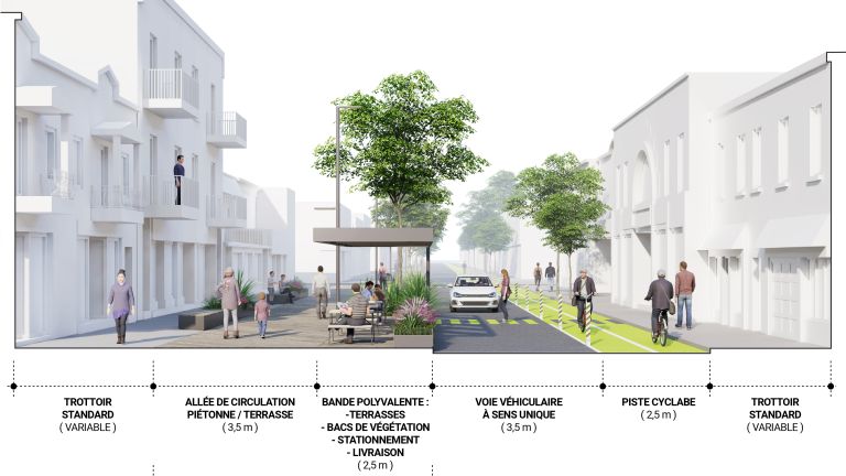 Schematic Cross Section between 12th and 13th Avenues