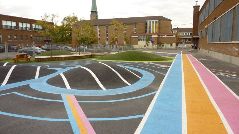 St-Donat schoolyard, Montreal, 2014