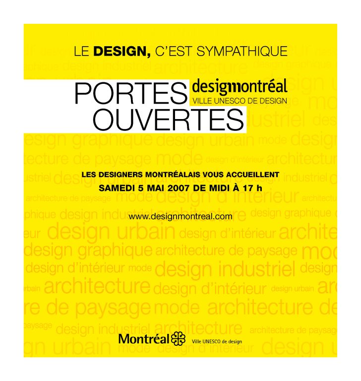 Programme Portes Ouvertes Design Montréal 2007