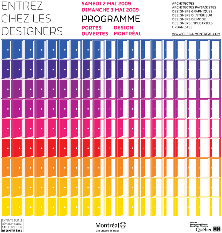 Programme des Portes ouvertes Design Montréal 2009