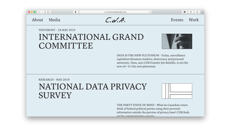 Centre for Digital Rights, Montréal, 2021