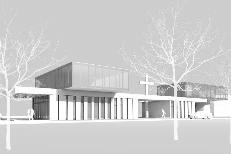 Study for funeral chapel expansion, 2015