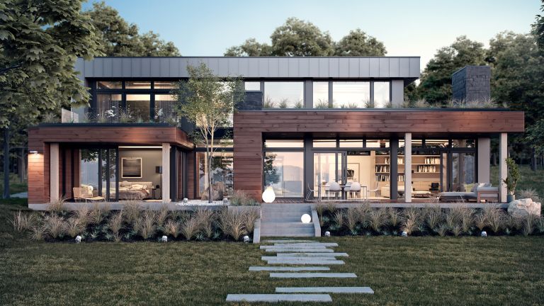 Massive wood home design, a prototype house readay to  assemble, 2016