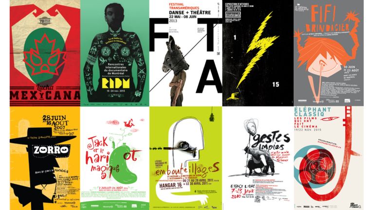 Various cultural posters, Montreal, 2007-2015