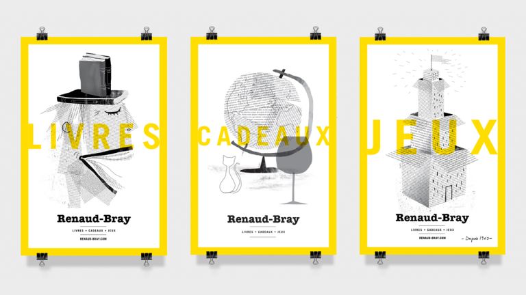 Renaud-Bray bookstore posters, Montreal