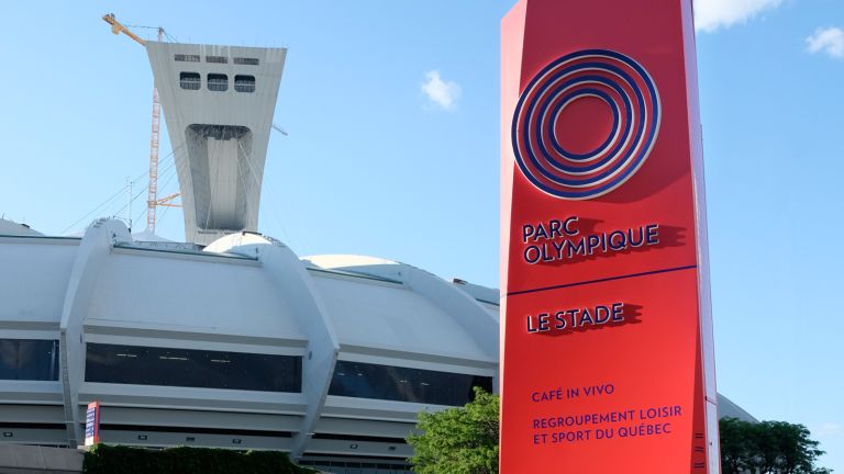 Olympic Park signage modules, Montréal, 2017