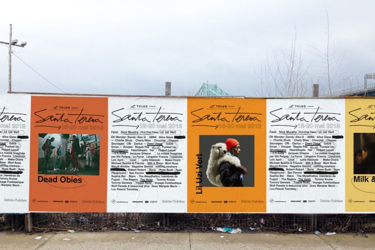 Festival Santa Teresa graphic identity, Montréal, 2018