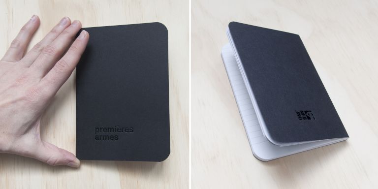 Promotional notebook for Premières Armes, NFO films, Montréal, 2018