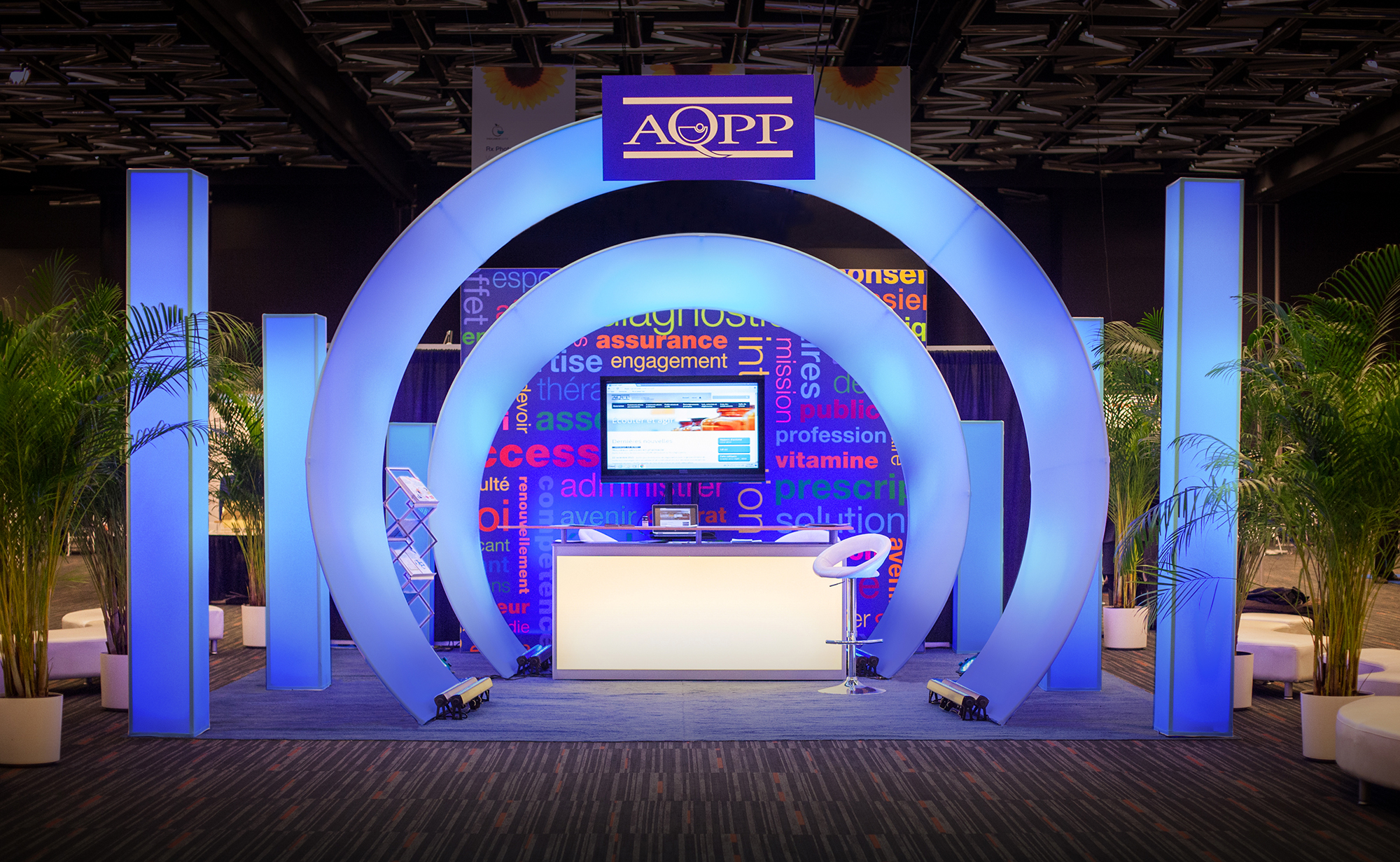 AQPP, reception booth, Montreal, 2013