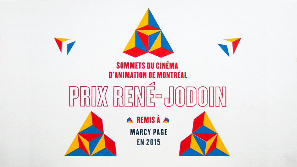 René-Jodoin Award, Montreal, 2015