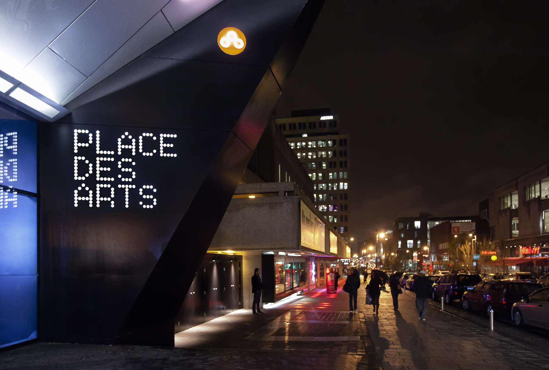 Signage program for Espace Georges-Émile-Lapalme of Place des Arts, Montreal, 2009 – 2014