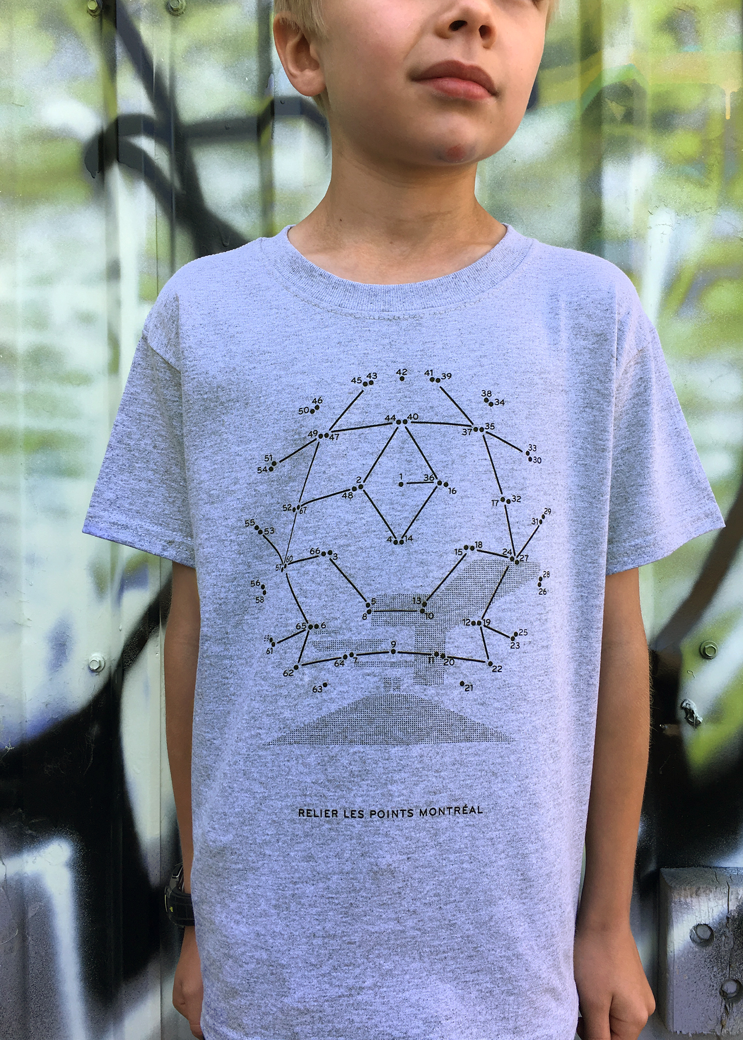 Biosphère connect the dots t-shirt, Montréal, 2017