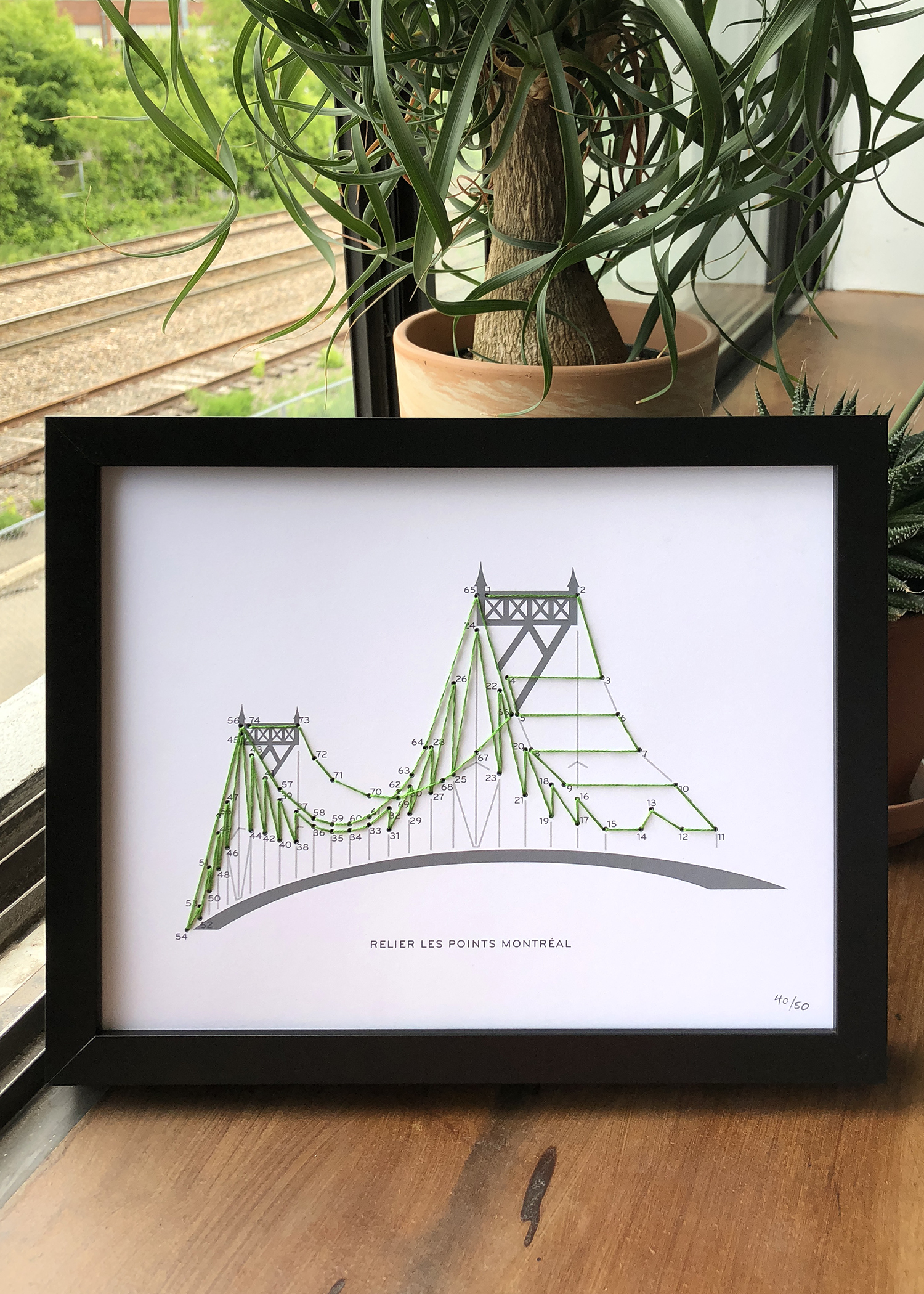 Jacques-Cartier Bridge connect the dogs poster, limited edition, Montréal, 2018