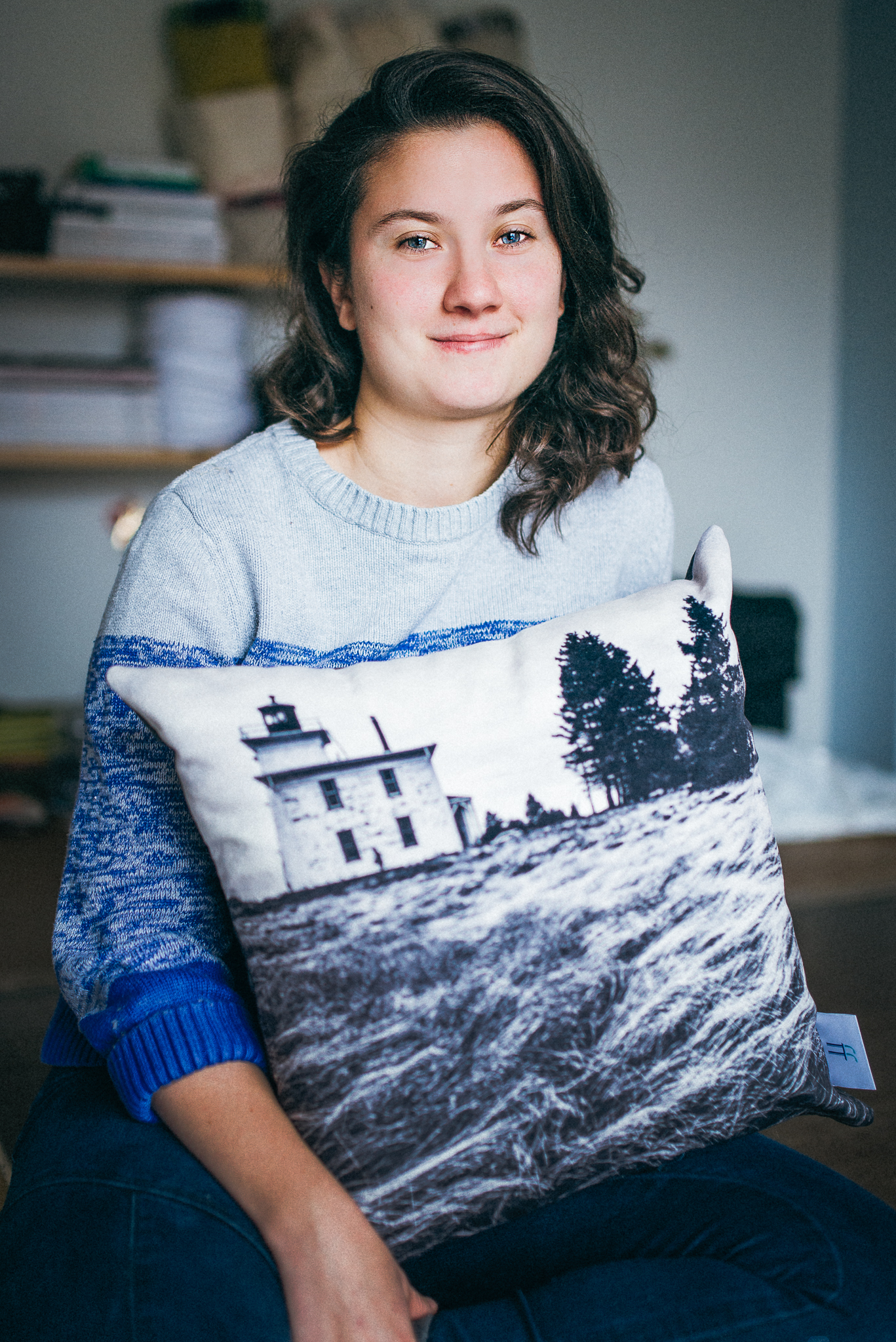 Lighthouse cushion, Montréal, 2014